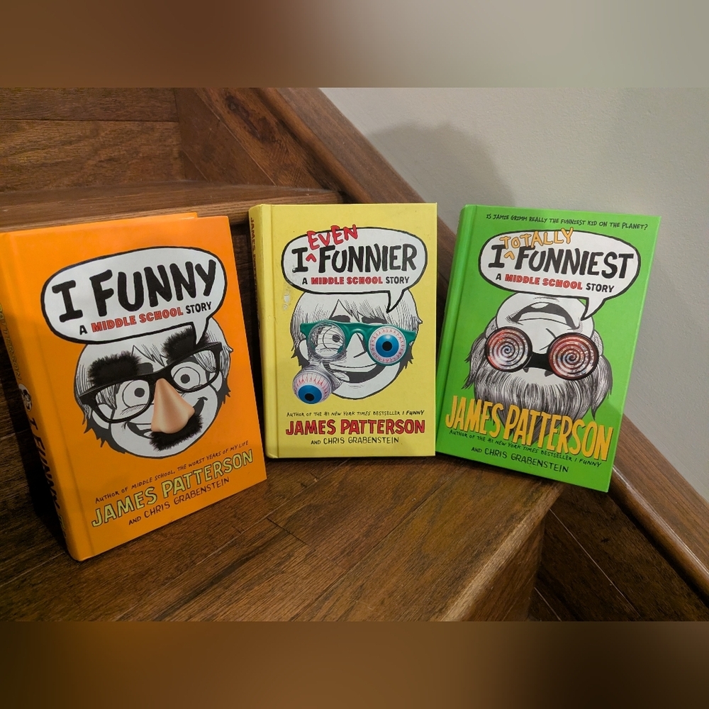 I Funny, I Even Funnier, I Totally Funniest -3 MIDDLE SCHOOL STORY Book Lot
